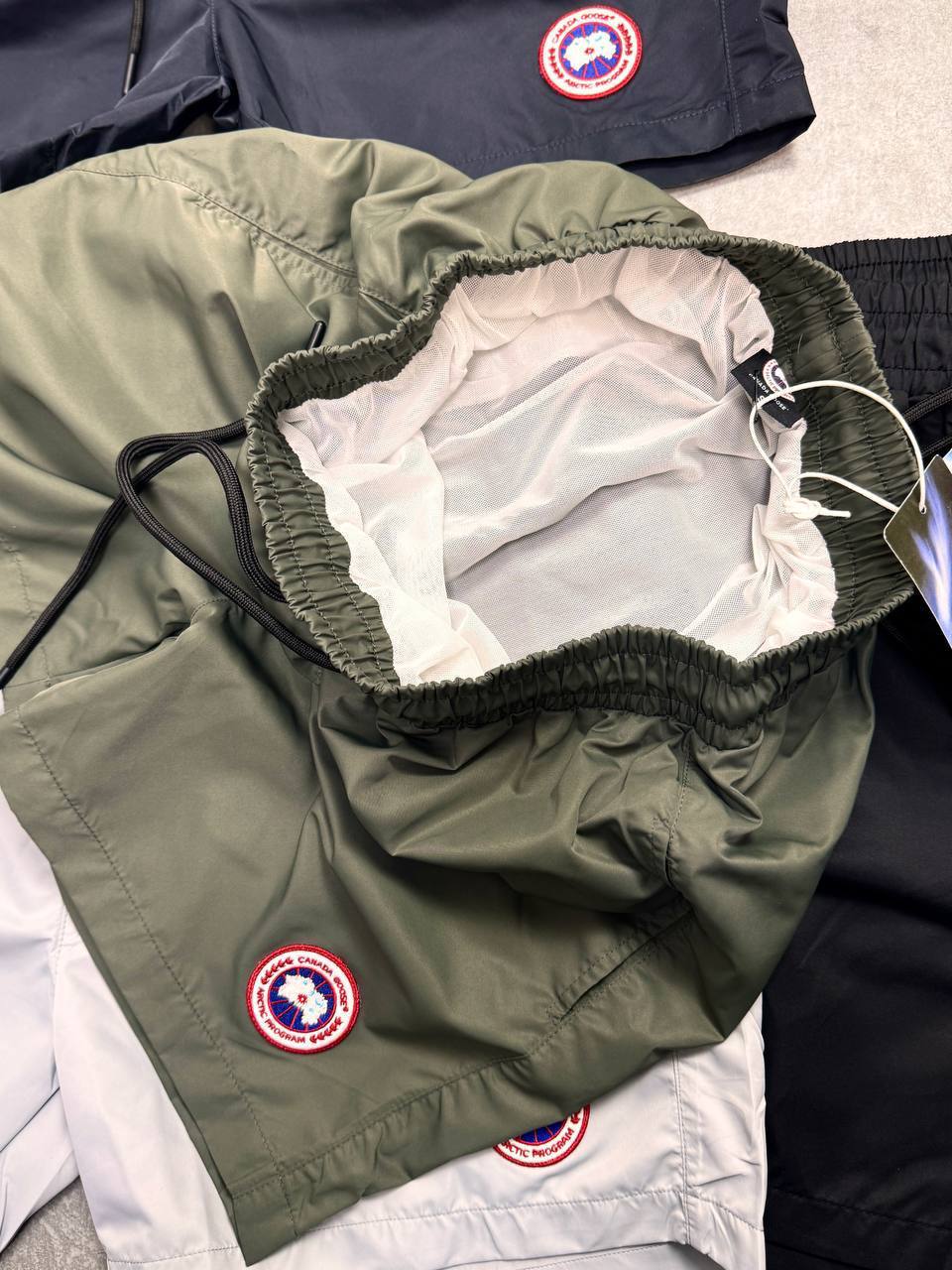 Canada Goose Arctic Program Classic Disc Drawstring Swim Shorts AAA Quality Reps UK