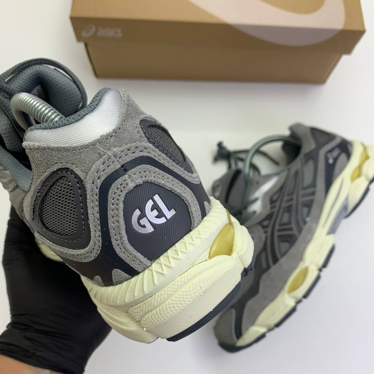 ASICS Gel-NYC Steel Grey / Carrier Grey AAA Quality UK Reps