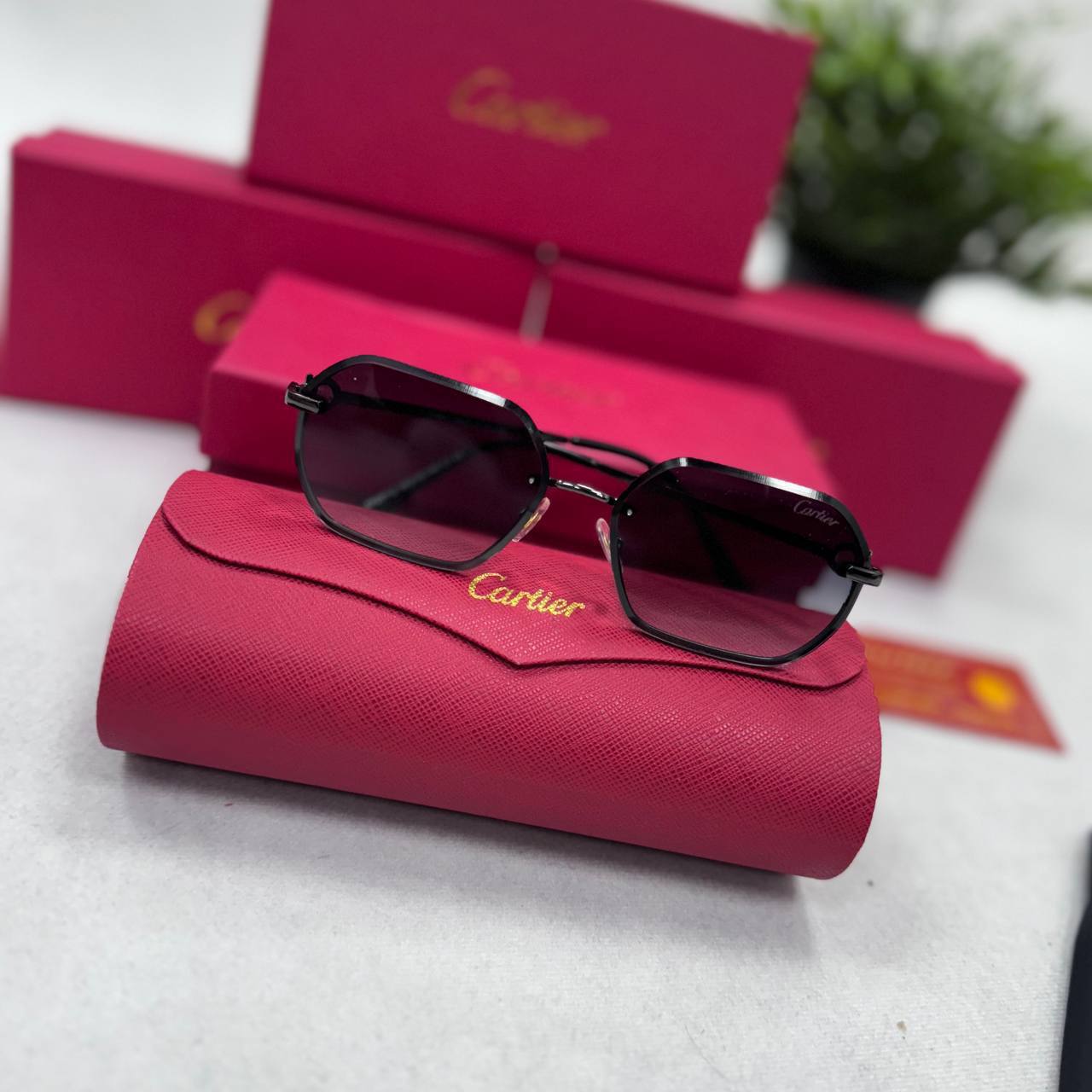 Cartier Men's Polarized Square Sunglasses Collection AAA Quality Reps UK