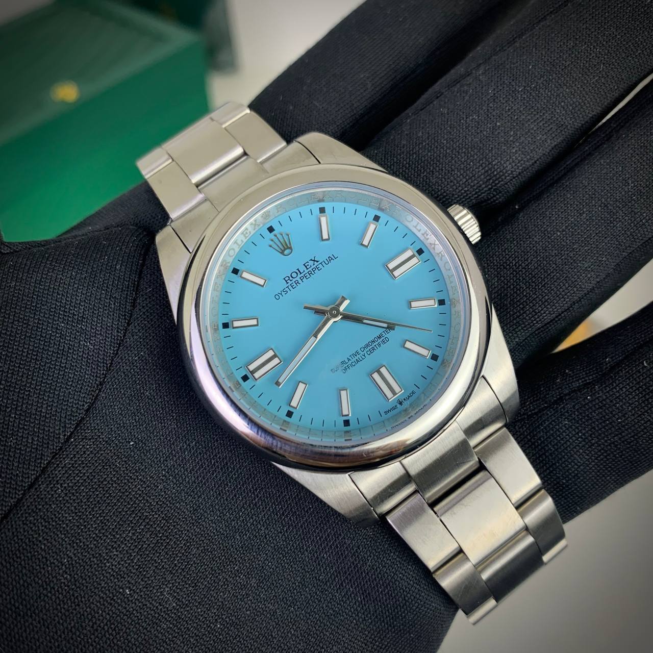Rolex Oyster Perpetual 36 Blue Dial Mens Watch UK Reps AAA Quality