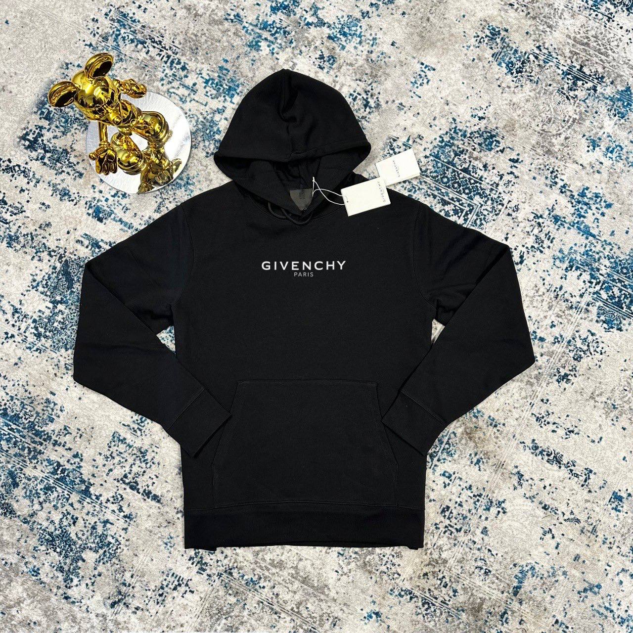 Givenchy Paris Logo Hoodie in Black Color for Mens UK Reps AAA Quality