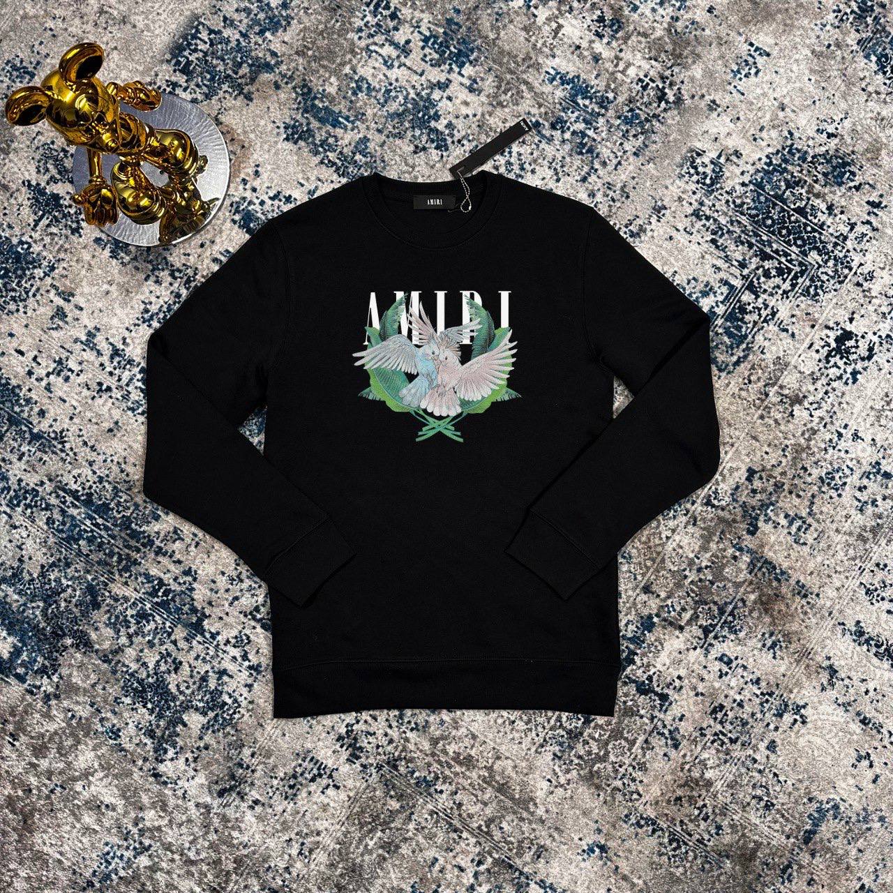 Amiri Black Lovebirds Jumpers Mens UK Reps AAA Quality