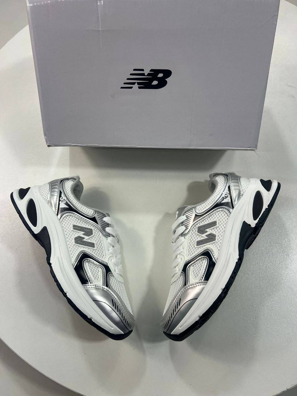 New Balance 530 Metallic Silver/White Womens Trainers UK Reps AAA Quality