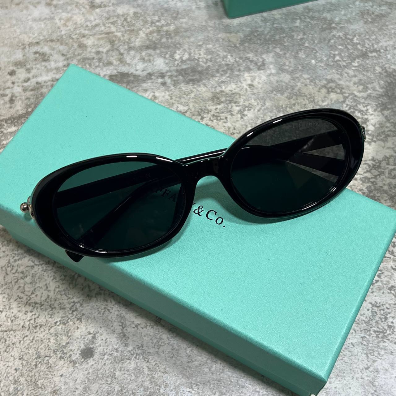 Tiffany & Co. Tiffany Black Acetate Sunglasses UK Reps AAA Quality