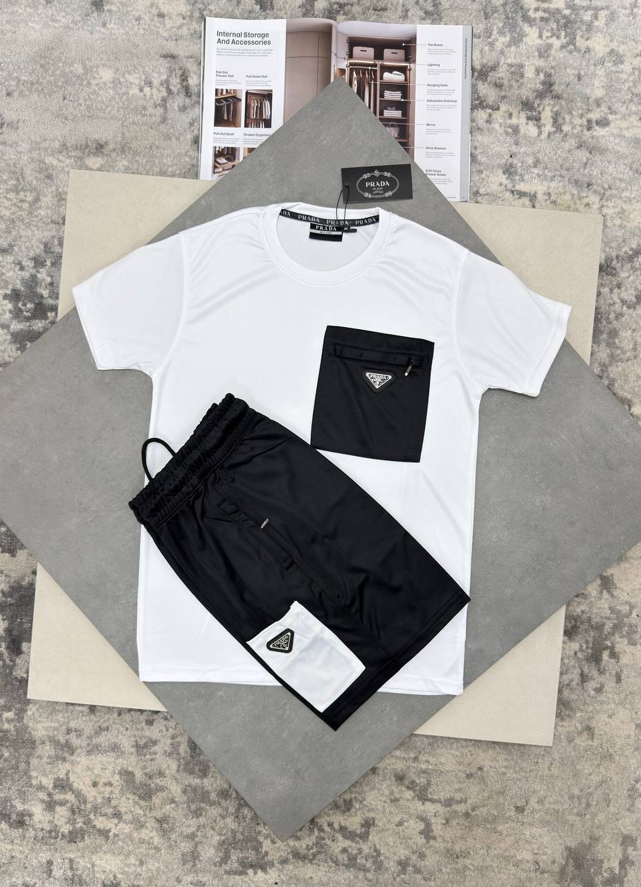 Prada Premium Summer Men's T-Shirts and Shorts UK Reps AAA Quality
