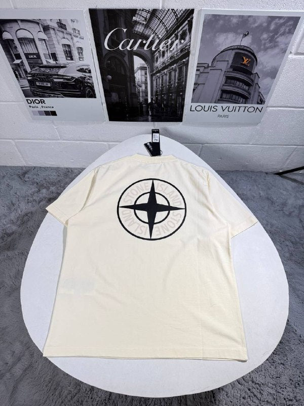 Stone Island Men's Luxury Compass Logo T-Shirt AAA Quality Reps UK