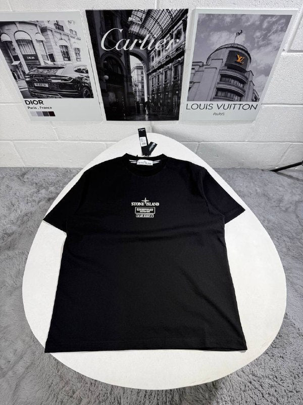 Stone Island Men's Luxury Compass Logo T-Shirt AAA Quality Reps UK
