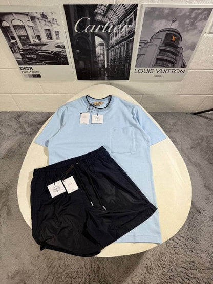 Hermès Men's Luxury T-Shirt and Shorts Summer Set AAA Quality Reps UK