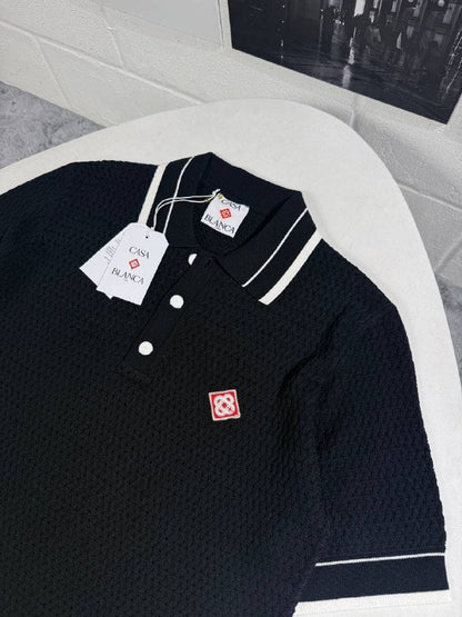 Casablanca Men's Luxury Knit Polo Shirt AAA Quality Reps UK