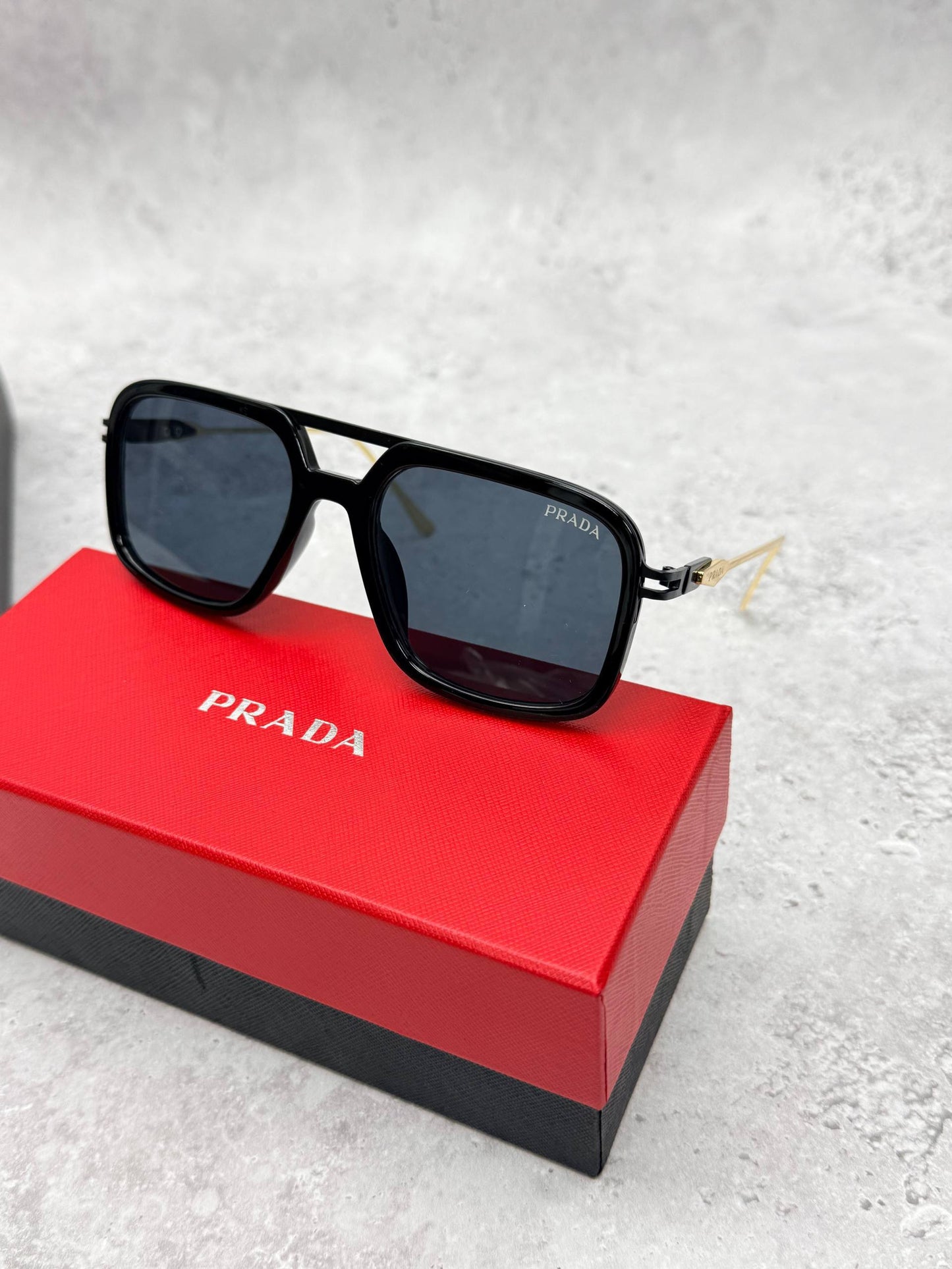Prada Linea Rossa Men's Square Aviator Sunglasses Set AAA Quality Reps UK