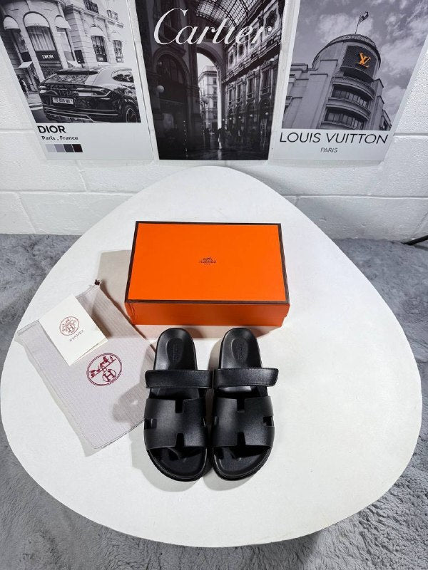 Hermès Men's Chypre Leather Sliders Set AAA Quality Reps UK