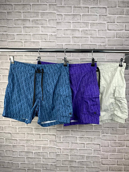 DIOR Luxury Apparel Collection: "Dior for my real friends" White Cotton T-Shirt & Oblique Monogram Technical Canvas Cargo Swim Shorts AAA Quality Reps UK