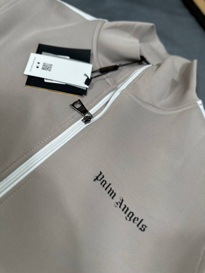 Palm Angels Classic Tracksuit Set - Light Beige & White AAA Quality Reps UK