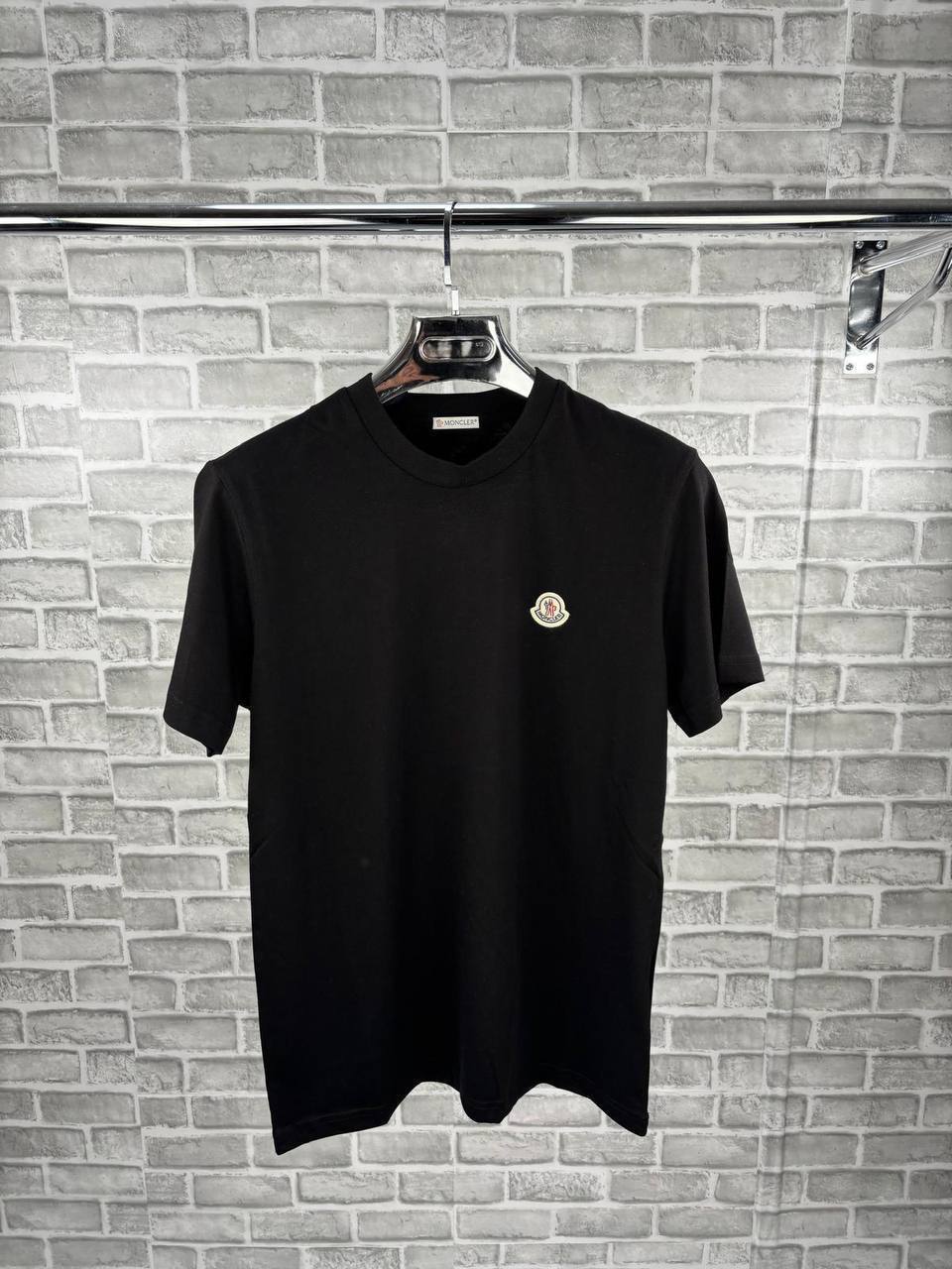 Moncler Blurred-Logo Cotton Jersey T-Shirt - Optical White AAA Quality Reps UK