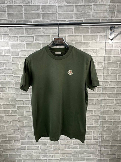 Moncler Men's Summer Essentials: Blurred-Logo Tee & Tricolor Swim Shorts Set AAA Quality Reps UK