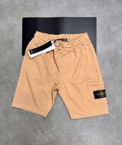Stone Island Garment-Dyed Fleece Bermuda Cargo Shorts Collection AAA Quality Reps UK