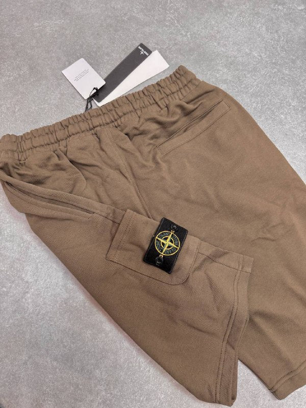 Stone Island Garment-Dyed Fleece Bermuda Cargo Shorts Collection AAA Quality Reps UK