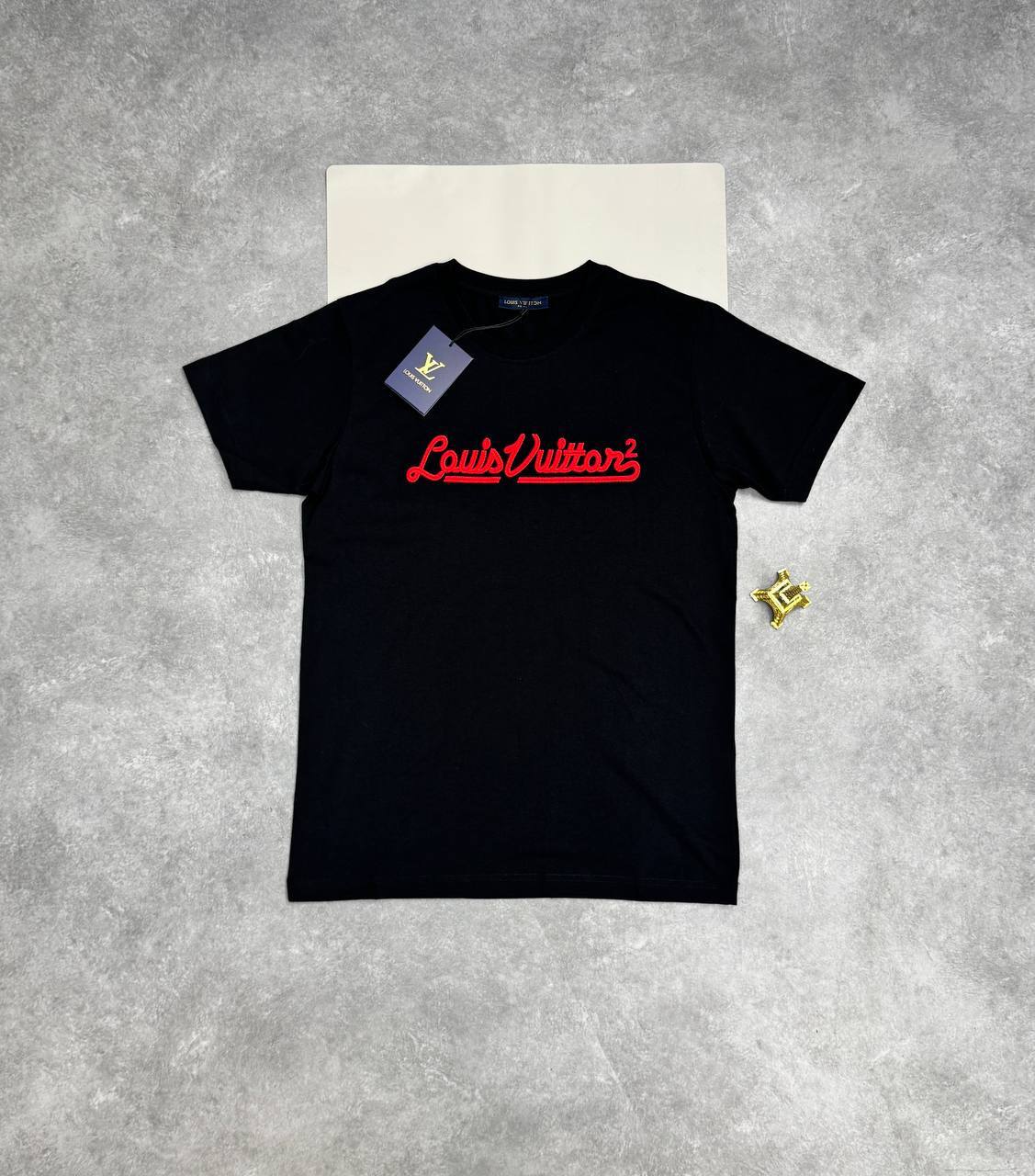 Louis Vuitton Signature Script Cotton T-Shirt UK Reps AAA Quality