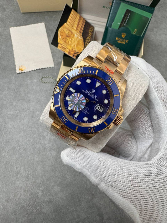 Rolex Submariner Date Green Dial Gold Luxury Men's Diver Watch AAA Quality Reps UK