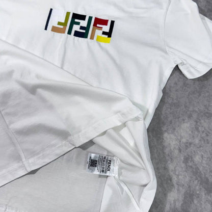 Fendi Men's Luxury Summer Outfit Multicolor FF Logo T-Shirt & Monogram Shorts AAA Quality Reps UK