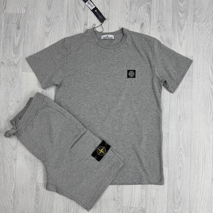 Stone Island Men’s Luxury Loungewear Set Cotton T-Shirt & Cargo Shorts AAA Quality Reps UK