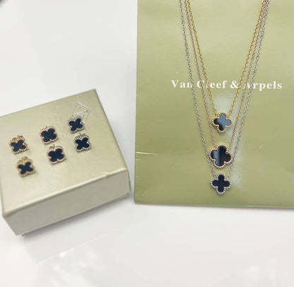 Van Cleef & Arpels Neckles & Earrings Set Collection AAA Quality Reps UK