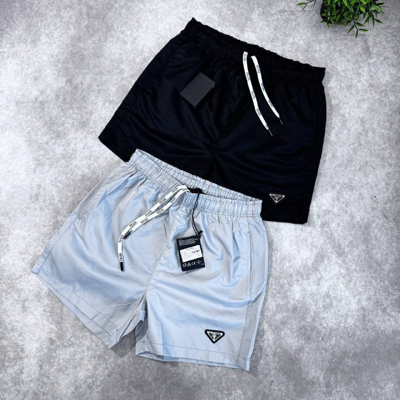 Prada Men's Triangle Logo Technical Nylon Swim Shorts Set AAA Quality Reps UK