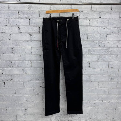 Moncler Men's Tricolor Drawstring Cotton-Stretch Trousers Twin Set AAA Quality Reps UK