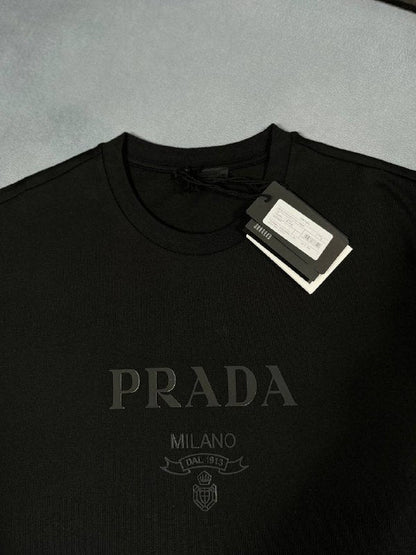 Prada Men's Embroidered Milano Crest T-Shirts AAA Quality Reps UK