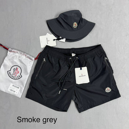 Moncler Men's Logo Patch Nylon Technique Swim Shorts Collection AAA Quality Reps UK