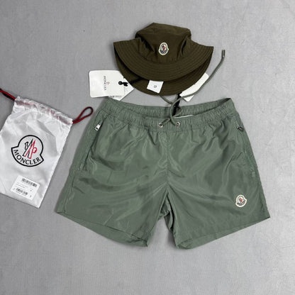 Moncler Men's Logo Patch Nylon Technique Swim Shorts Collection AAA Quality Reps UK