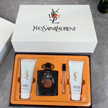 YLS Saint Laurent Women's Black Opium Deluxe Eau de Parfum Multi-Piece Gift Set AAA Quality Reps UK