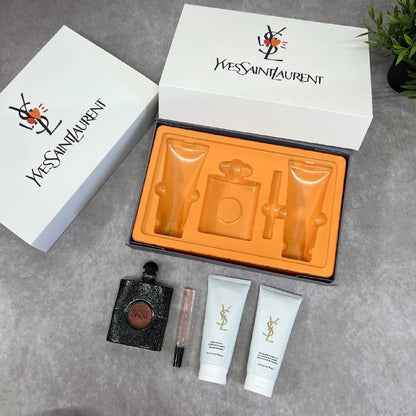 YLS Saint Laurent Women's Black Opium Deluxe Eau de Parfum Multi-Piece Gift Set AAA Quality Reps UK