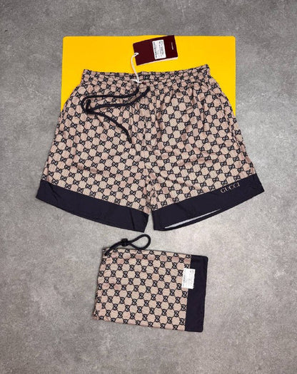 Gucci Men's All-Over GG Monogram Supreme Print Swim Shorts AAA Quality Reps UK