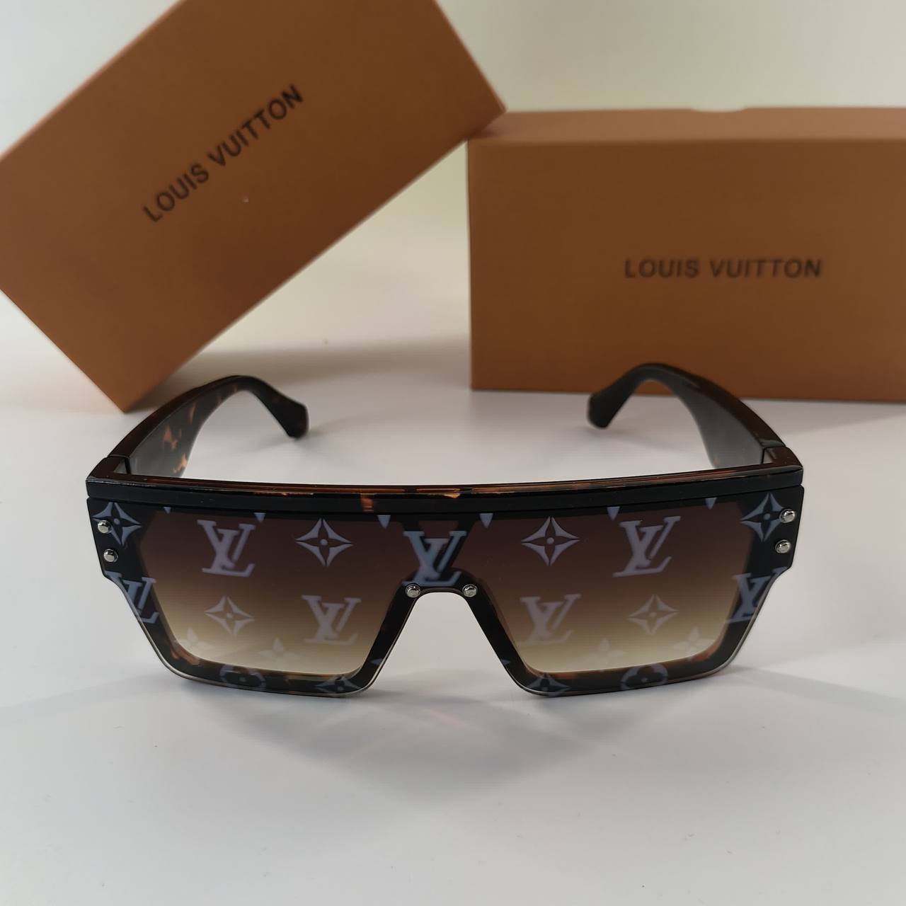 Louis Vuitton Men's Waimea L Monogram Pattern Shield Sunglasses AAA Quality Reps UK