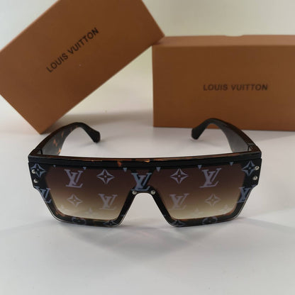Louis Vuitton Men's Waimea L Monogram Pattern Shield Sunglasses AAA Quality Reps UK