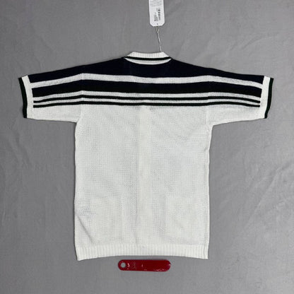 Casablanca Paris Men's Luxury Tennis Stripe Crochet-Knit Polo Cardigan AAA Quality Reps UK