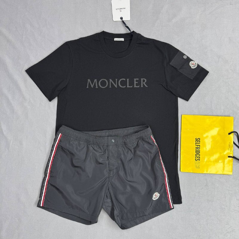 Moncler Men's Luxury Summer Essentials T-Shirt & Shorts Set AAA Quality Reps UK