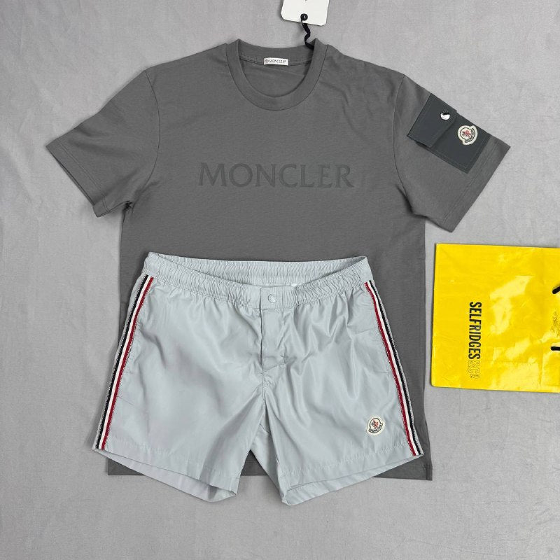 Moncler Men's Luxury Summer Essentials T-Shirt & Shorts Set AAA Quality Reps UK