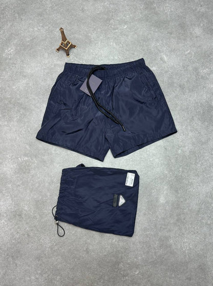 Prada Men's Luxury Re-Nylon Logo Swim Shorts Collection AAA Quality Reps UK