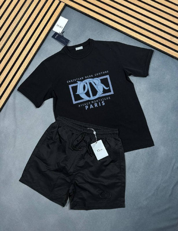 Christian Dior Men's Couture Avenue Montaigne Paris T-Shirts and Shorts Set AAA Quality Reps UK
