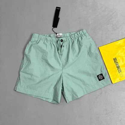 Stone Island Men's Luxury Garment-Dyed Engineered T-Shirt and Nylon Shorts Set AAA Quality Reps UK