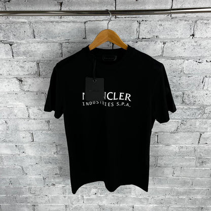 Moncler Industries S.p.A. Men's Luxury Corporate Logo Crewneck T-Shirt AAA Quality Reps UK