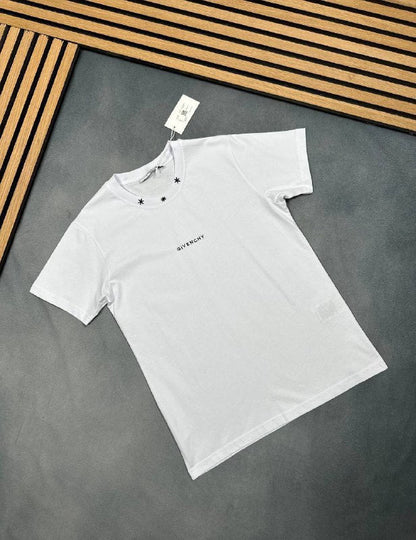 Givenchy Men's Embroidered Star Collar Classic Luxury T-Shirts AAA Quality Reps UK