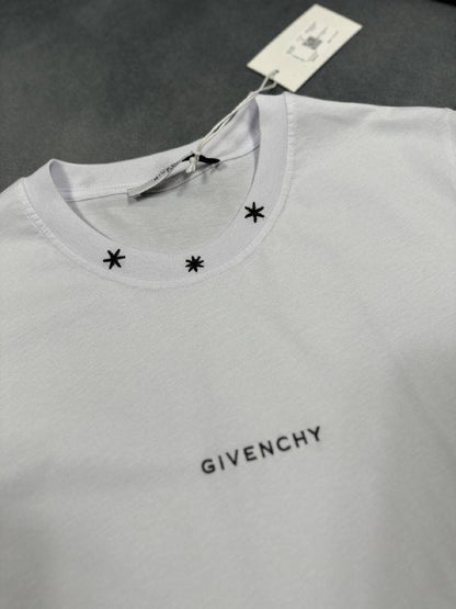 Givenchy Men's Embroidered Star Collar Classic Luxury T-Shirts AAA Quality Reps UK