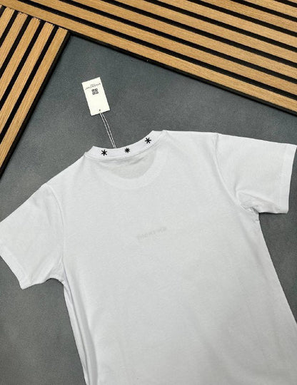 Givenchy Men's Embroidered Star Collar Classic Luxury T-Shirts AAA Quality Reps UK