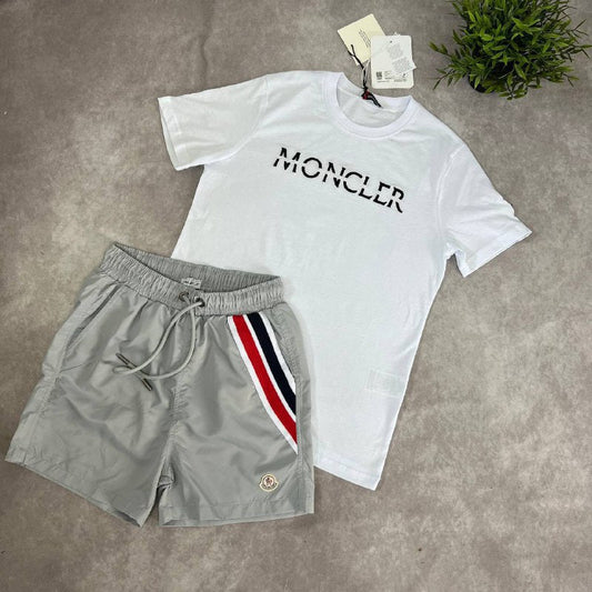 Moncler Men's Summer Casual T-Shirt and Shorts Set AAA Quality Reps UK