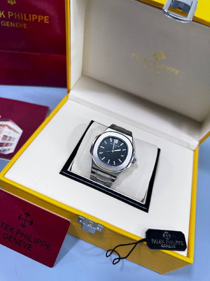 Patek Philippe Men's Luxury Nautilus Blue Dial Luxury Presentation Set AAA Quality Reps UK