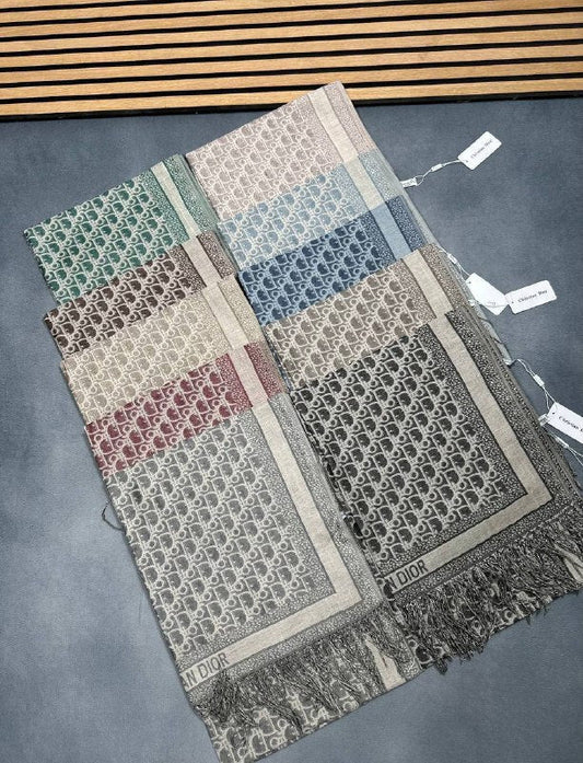 Christian Dior Women's Luxury Oblique Jacquard Fringe Scarfs Collection AAA Quality Reps UK