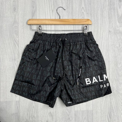 Balmain Men's Luxury Logo Monogram All-Over Print Swim Shorts Collection AAA Quality Reps UK